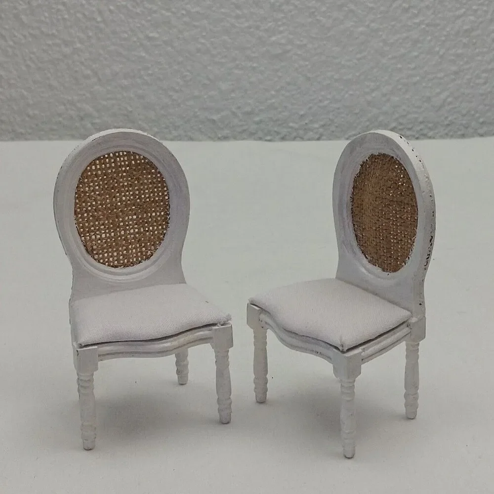 1:12 Scale Dollhouse Miniatures Victoria Furniture Chair Wooden Handmade Vintage